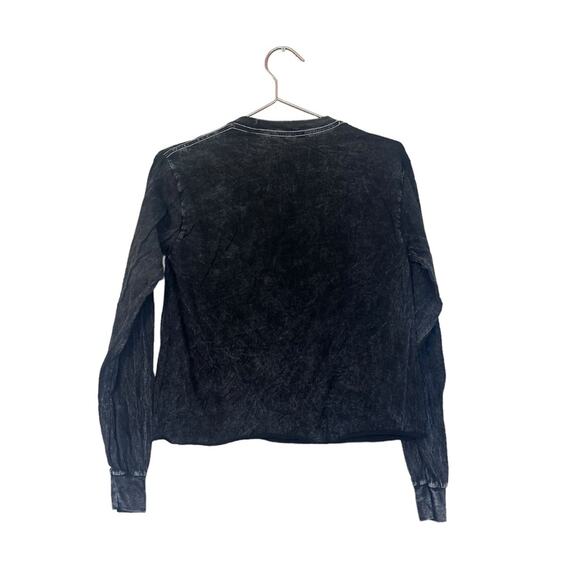 Vintage Bowie Cropped Long Sleeve T-Shirt - Size XS - Picture 6 of 6